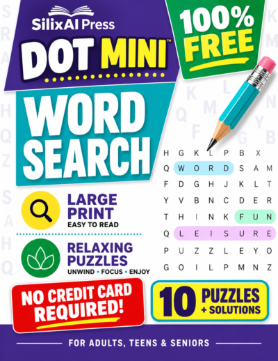 DOT MINI Word Search — FREE Large Print Printable PDF