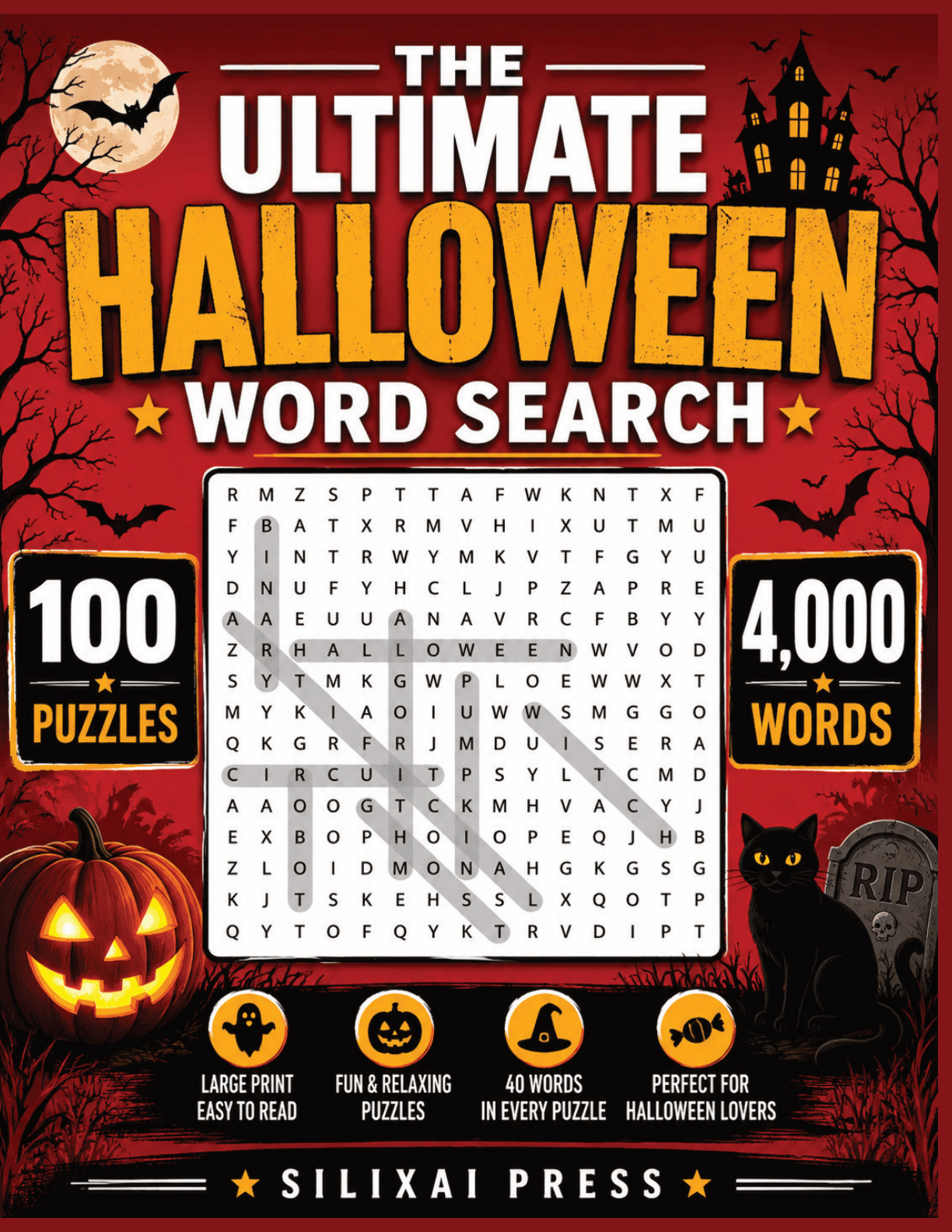 The Ultimate Halloween Word Search 100 Large Print Puzzles 4000 Words